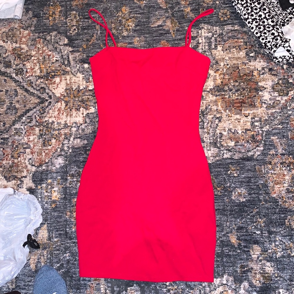 Lulus red bodycon dress size xs